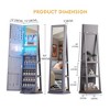 Fredees 360° Rotating 66'' Lockable Jewelry Armoire, Full Length Mirror, Large Floor Organizer with Back Shelves - 2 of 4