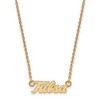 Black Bow Jewelry 10k Yellow Gold Tulsa Golden Hurricanes NCAA Necklace 18 Inch - 2 of 4