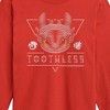 Boys' - How to Train Your Dragon - Toothless Line Art Long Sleeve Graphic T-Shirt - 2 of 4