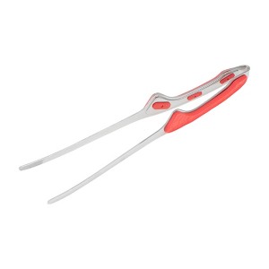 Unique Bargains Food Tongs Pointed Head Food Tong Plastic Handle Design Dishwasher Safe Stainless Steel 9 Inch 1Pcs - 1 of 3