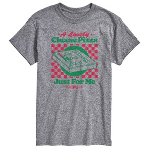 Men's - Home Alone - Lovely Cheese Pizza Just For Me-Men's Short Sleeve Graphic T-Shirt Short Sleeve Graphic T-Shirt - 1 of 4