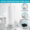 Enlea Modern Paper Towel Holder for Countertop, Acrylic and Metal Weighted Base Paper Towel Holder for Kitchen Countertop Decor - 3 of 4