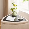 Sapphtopaz 2 Piece Storage Ottoman Upholstered Storage Bench with Reversible Lid and Metal Legs Foot Stool for Living Room, Bedroom, Entryway - 3 of 4