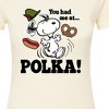 Women's - Peanuts - You Had Me At Polka Fitted Graphic T-Shirt - 2 of 4