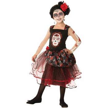 Forum Novelties Day Of The Dead Rosa Girl Child Costume