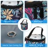 Unique Bargains Portable Crochet Knitting Sewing Craft Yarn Storage Bag Blue Leaves 5.12" x 5.51" - 3 of 4