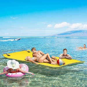 Resenkos 9' x 6' Durable Floating Water Mat for Lakes, Pools and Oceans - - 1 of 4