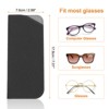 Unique Bargains PU Leather Portable Storage Scratch-Resistant Eyeglasses Bag 6 Pcs - 2 of 4