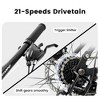 NicBex 26" Mountain Bike with Dual Suspension for Adults,21-Speed Grip Shifters,Aluminum Alloy Frame,Disc Brake,Mountain&City Road Bikes - 3 of 4
