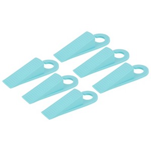 Unique Bargains TPR Anti-Slip Trapezoidal Design Door Stopper 6 Pcs - 1 of 4