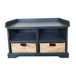 Hayden Storage Bench with 2 Baskets - Decor Therapy