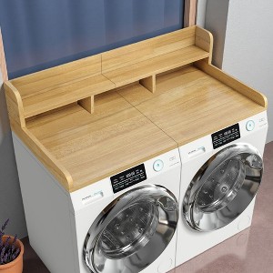 FONTOI 54"x27.5" Washer Dryer Countertop Laundry Organizer with Non-slip Pads Double Layer Storage for Laundry Room Bathroom, 27.5"*12"*54" - 1 of 4