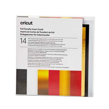 Cricut 12ct Foil Transfer Insert Cards Royal Flush Sampler : Target