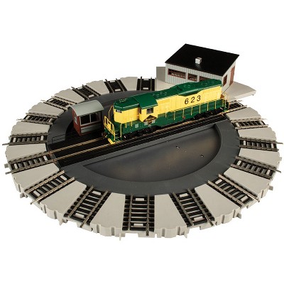 Photo 1 of Bachmann Trains 46298 HO Scale 1:87 Motorized Electric Train EZ Track Turntable with DCC Equipped NMRA Decoder and Motorized Gear, 16 x 16 inch
