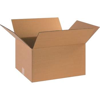 The Packaging Wholesalers Corrugated Boxes 18" x 14" x 10" Kraft 25/Bundle BS181410