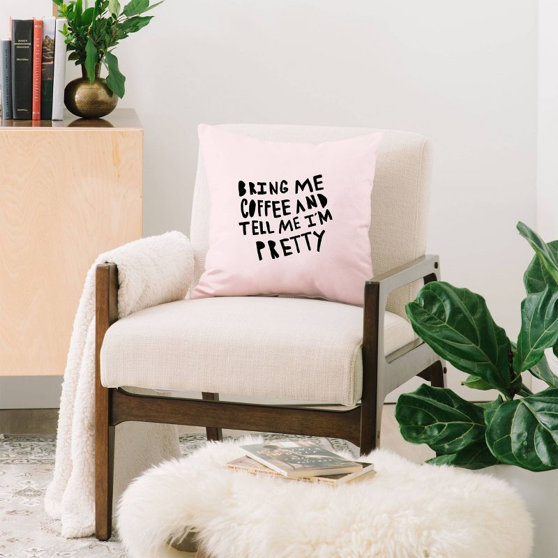 Pink Quote Throw Pillow - Deny Designs, 3 of 6