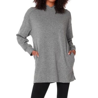 Women's Long Split Hem Hoodie - bobi