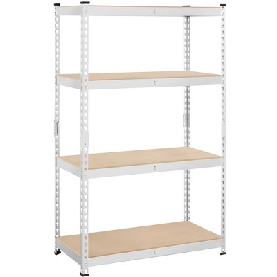 Yaheetech 4 Tiers Storage Shelf Metal Shelving Unit Steel Frame