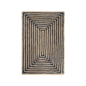 Braided Jute Handwoven Reversible Indoor Outdoor Area Rug by Blue Nile Mills - 1 of 4