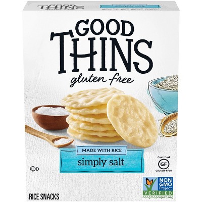 Good Thins Simply Salt Rice Snacks Gluten Free Crackers - 3.5oz