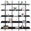 5-Tier Bookcase with Metal Frame Vintage Open Bookshelf Industrial Style Book Case for Home Office Living Room - 4 of 4