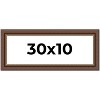PosterPalooza | Panoramic Traditional Brown Picture Frame - UV Acrylic, Foam Board Backing, Hanging Hardware - 2 of 4