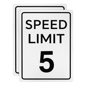 Unique Bargains Aluminum Weather Resistant Waterproof Rust Free Traffic Sign 2 Pcs - 1 of 4
