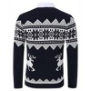WhizMax Men's V-Neck Christmas Jacquard Pullover Sweater - 3 of 4
