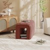 Aukfa 33.1'' Plush Storage Ottoman, Multifunctional Bench, Cat Condo, Footrest, And End-Of-Bed Seating For Living Room, Entryway, Bedroom - 4 of 4