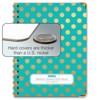 Elan Publishing Company W208FT -23 Fashion Teacher Planner Set - GOLD DOTS TURQUOISE - 3 of 4