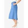 Roaman's Women's Plus Size French Terry Skirt - 4 of 4