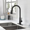 Munora Single Handle High Arc Pull Out Kitchen Faucet with Pull Down Sprayer, Brushed Gold - 4 of 4