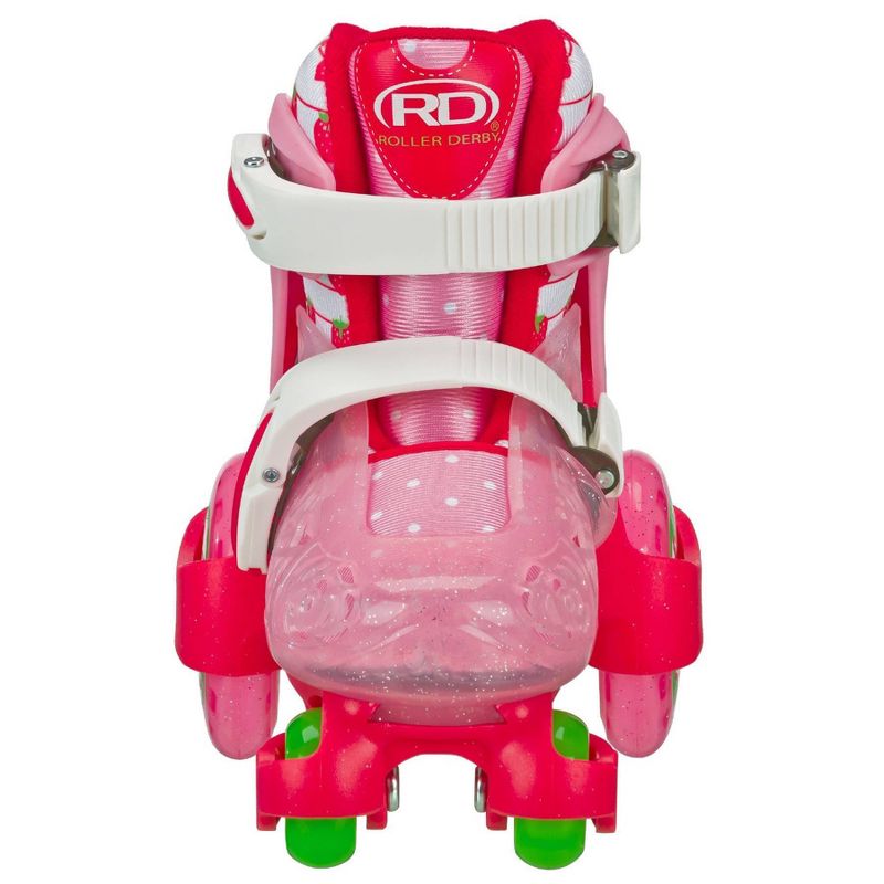 Roller Derby Fun Roll Girls' Jr Adjustable Strawberry Roller Skate - Pink, 6 of 8