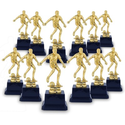 Juvale Soccer Tournament Award Trophy (12 Pack) Gold Competition Trophies, 2.5 x 6 Inches