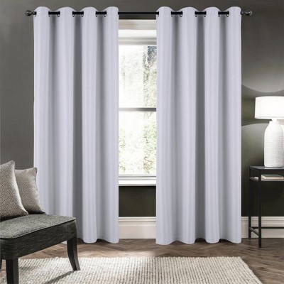 RT Designers Collection Cabana 100% Blackout Grommet Curtain Panel 54" x 90" White
