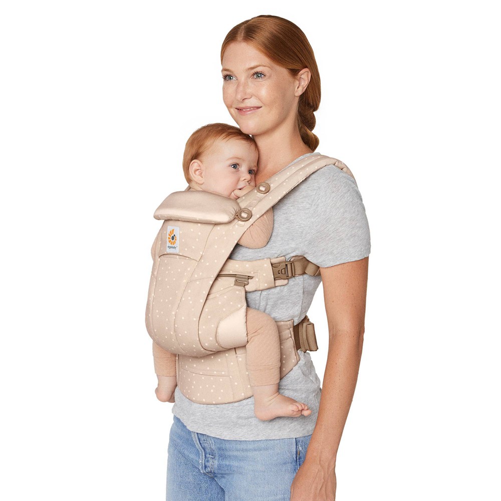 Ergobaby Omni Dream Baby Carrier - Soft Touch Cotton, All-Position Adjustable - Natural Dots -  89289261