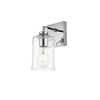 TOBILI 1-Light Wall Sconce in Multiple Finishes with a Clear Glass Shade - 3 of 3