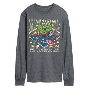 Men's - Marvel - Avengers Concert Tee Style Long Sleeve Graphic T-Shirt - 1 of 4