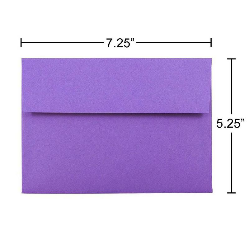 JAM Paper 50pk Brite Hue A7 Envelopes 5.25" x 7.25", 5 of 6