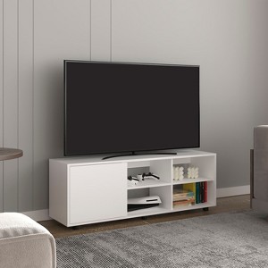 NicBex TV Stand for 60 Inch TV,TV Entertanment Center with 1 Cabinet and 4 Open Shelves,Modern TV Console Table for Living Room - 1 of 4
