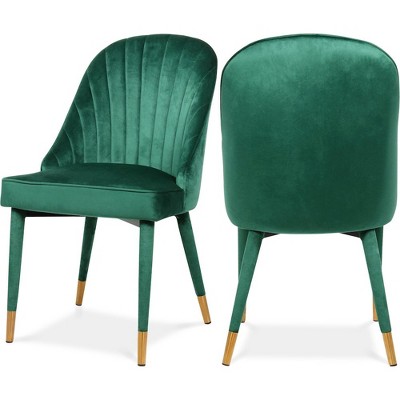 Meridian Furniture,Belle Velvet Dining Chair, Set of 2
