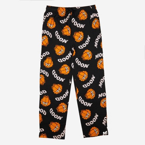 Men's Garfield Woven Pajama Pants - Black - image 1 of 2