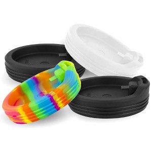 Silipint Silicone Travel Cup Lids 8 oz Kids’ Cups & Stemless Wine Cups, Set of 4 - 1 of 4