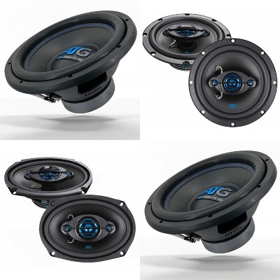 ATG Audio (2) 12" Subwoofers Plus Front and Rear Coaxial Speakers 6x9" and 6.5"