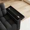 65" Velvet 3-in-1 Foldable Sofa Bed with Hidden Laptop Desk, USB & Storage - 2 of 4