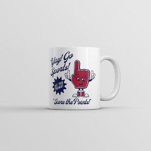 Crazy Dog T-Shirts Yay Go Sports Mug Funny Sarcastic Sport Fan Novelty Coffee Cup-11oz - 1 of 4