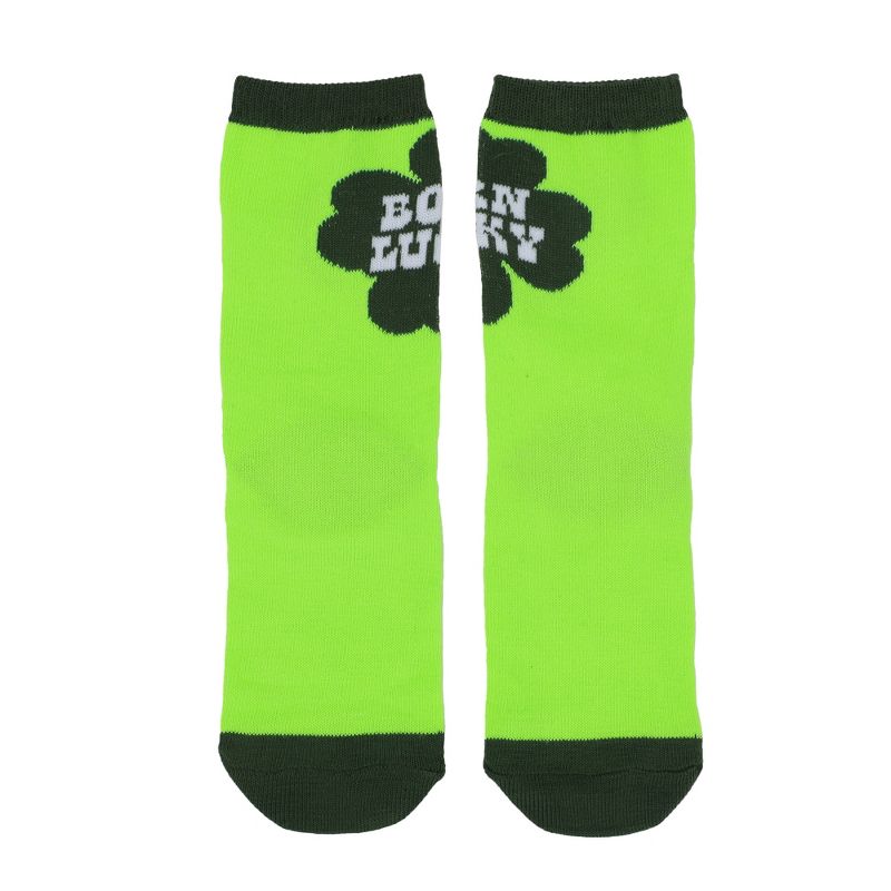 St. Patrick's Day Born Lucky Youth 3-Pack Crew Socks, 3 of 7