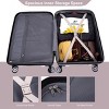 FURNIinspire Bag and Luggage Sets 5 Piece Expandable Hard Shell Suitcase Set Stylish Rolling Travel Luggage for Family, Beige, 20.28"*11.42"*30.31" - 2 of 4