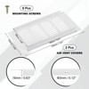 Unique Bargains Aluminum Alloy Cabinet Wardrobe Shoe Closet Rectangle Ventilation Grilles 2 Pcs - 2 of 4