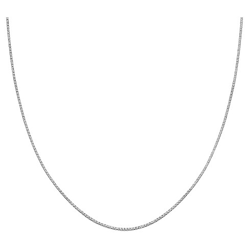 Women's Box Chain in Sterling Silver - Gray (30") - image 1 of 1
